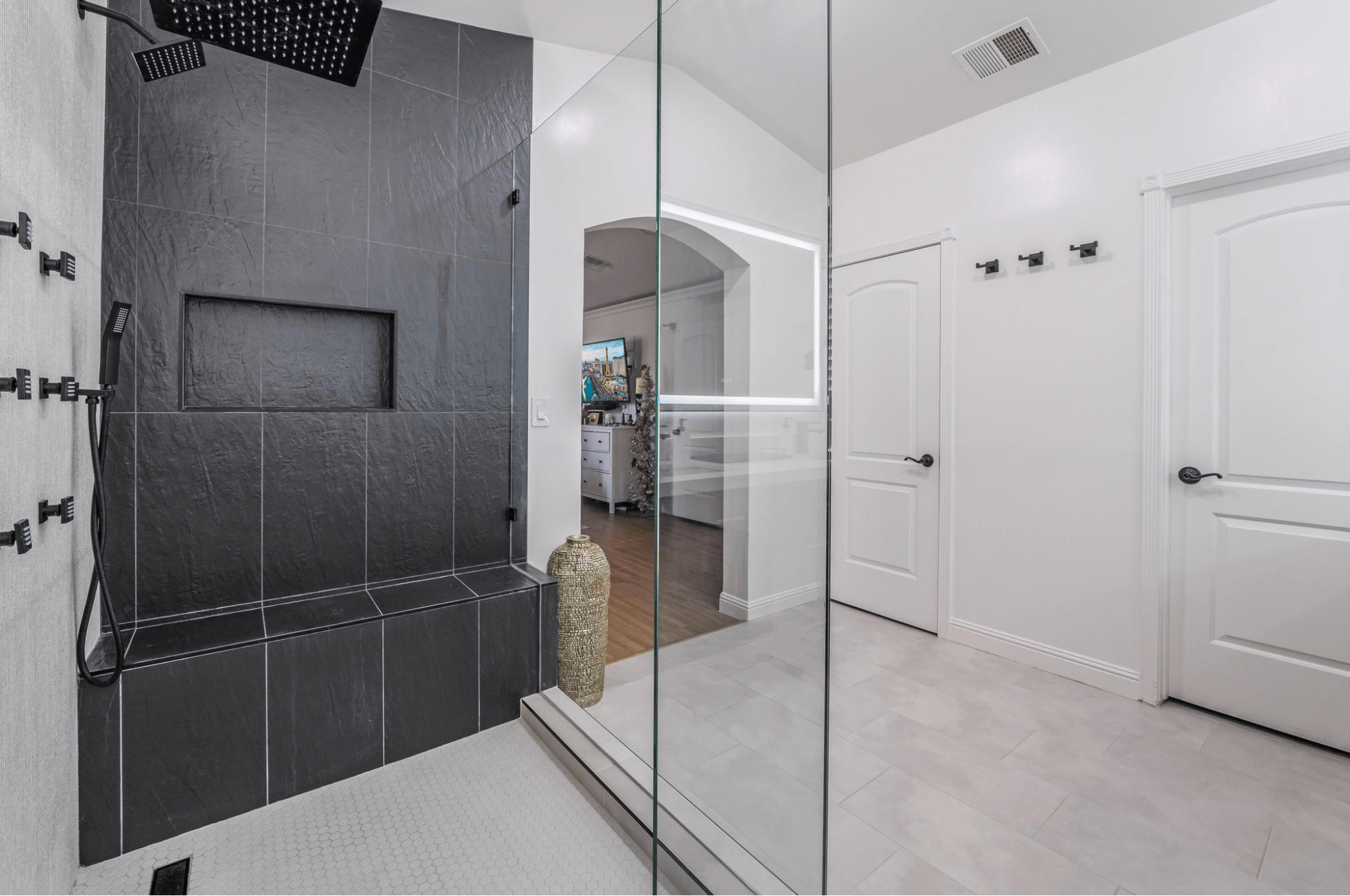 las vegas renovation walk in shower installation