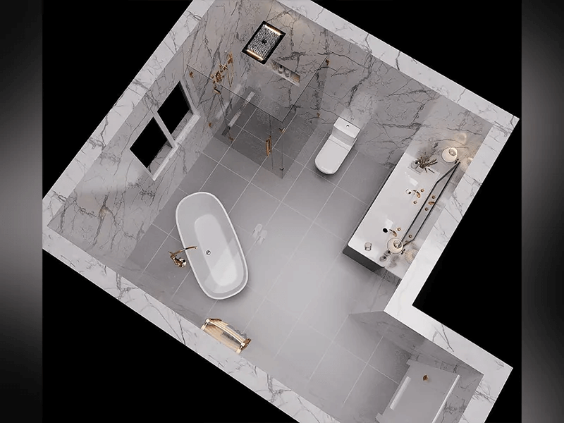 las vegas renovation zero threshold showe